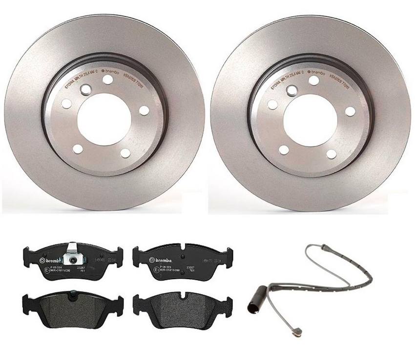 Brembo Brake Pads and Rotors Kit - Front (300mm) (Low-Met)